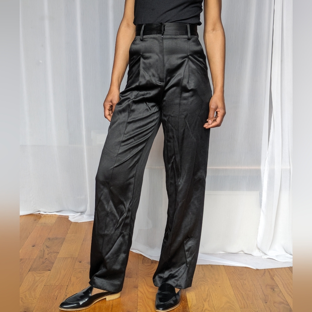 H&M Wide Legged Black Trousers | Size 2 - image 1